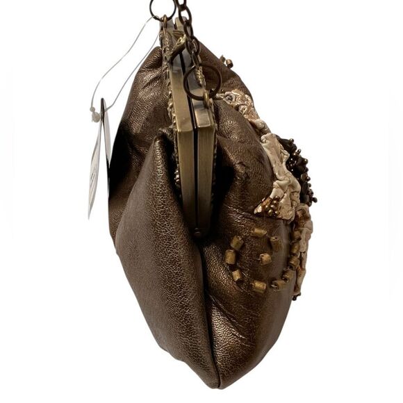 Mary Frances Satin Evening Bag Sequin Embellishment - Picture 2 of 11